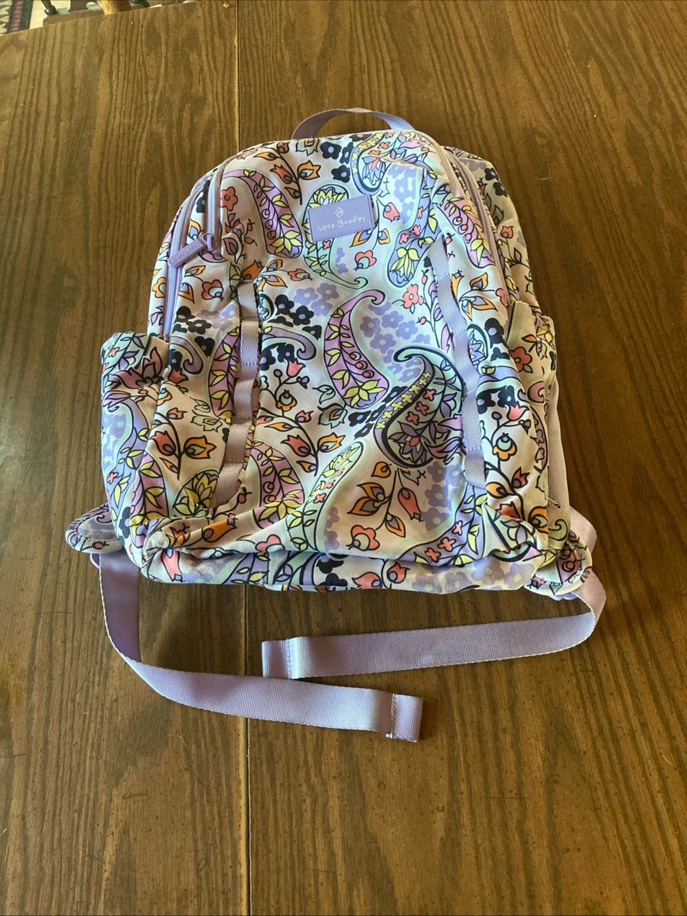 Vera Bradley maddelena Lilac Paisley Kids Backpack